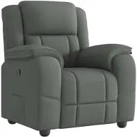 vidaXL Fauteuil relax gris foncé Tissu