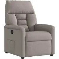vidaXL Fauteuil relax Taupe Tissu