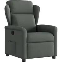 vidaXL Fauteuil relax gris foncé Tissu