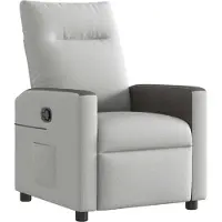vidaXL Fauteuil relax gris nuageux Tissu