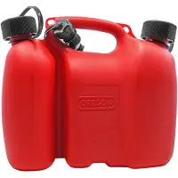 Oregon Bidon combiné Oregon 3 + 1,5 l rouge pour carburant et huile de chaîne ( 562410 )