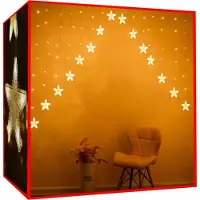 Iso Trade Rideau lumineux 136LED - blanc chaud 31V KŚ11337