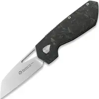 Maserin FOLDING KNIFE,M390-BLUE FAT CARB.HD