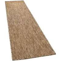 Paco Home In & Outdoor Tapis tissé plat uni moderne résistant aux intempéries pour terrasse cuisine Dimension 80x250 cm