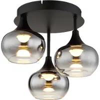 Globo Lampe de plafond noire Lui Conception