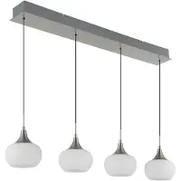 Globo Lampe pendante de conception Lui Nickel 4-léger