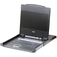 Aten CL6700MW CH Single Rail 17,3"-LCD Konsole (USB, HDMI / DVI / VGA) CH-Layout