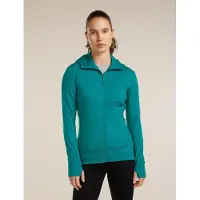 Icebreaker Merino 260 Quantum Full Zip Sweatshirt Vert S Femme