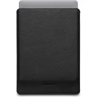 WOOLNUT Étui en cuir pour MacBook Air 15", noir (15", Apple), Sac pour notebook, Noir