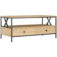 vidaXL Table basse en chêne Sonoma 100x51x45 cm Bois composite