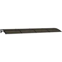 vidaXL Auvent de porte noir 400x100 cm polycarbonate