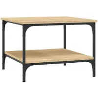 vidaXL Table basse chêne Sonoma 55x55x40 cm Bois composite
