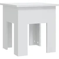 vidaXL Table basse blanc brillant 40x40x42 cm Bois composite