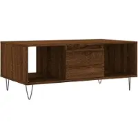 vidaXL Table basse marron imitation chêne 90x50x36,5 cm Bois composite