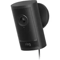 Ring Caméra Extérieure Pro - À Brancher Noir
