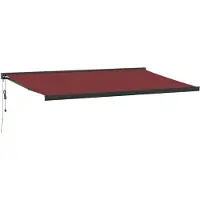 vidaXL Store automatique rouge bourgogne 500x300 cm