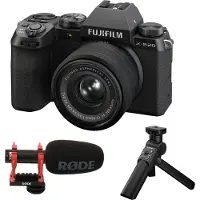 Fujifilm Kit pour vlogueurs X-S20 XC15-45 mm Noir + Poignée trépied TG-BT1 + Micro vidéo Rode MIC GO II