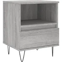 vidaXL Table de chevet sonoma gris 40x35x50 cm bois d’ingénierie