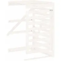 vidaXL Extension pour conteneur à déchets blanc pin massif