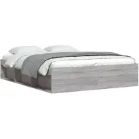 vidaXL Cadre de lit gris Sonoma 160x200 cm