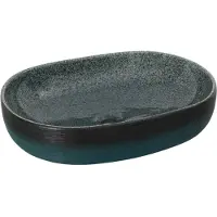 vidaXL Vasque à poser Turquoise Ovale 59x40x14 cm Céramique