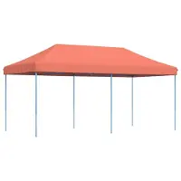 vidaXL Tente de réception pliante Pop-Up rouge terracotta 580x292x315 cm