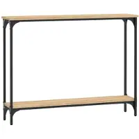 vidaXL Table console chêne sonoma 100x22,5x75 cm bois d'ingénierie