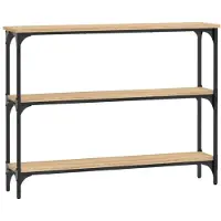 vidaXL Table console chêne sonoma 100x22,5x75 cm bois d'ingénierie