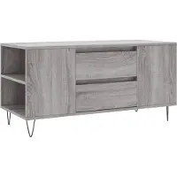 vidaXL Table basse Gris Sonoma 102x44,5x50 cm Bois composite