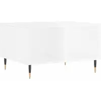 vidaXL Table basse blanc brillant 60x50x36,5 cm Bois composite