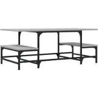vidaXL Table basse Gris Sonoma 100x50,5x40 cm Bois composite