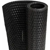 vidaXL Pare-vue balcon noir 400x90 cm Poly rotin