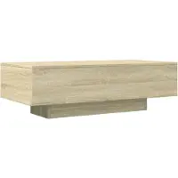 vidaXL Table basse en chêne Sonoma 100x49,5x31 cm Matériau dérivé du bois