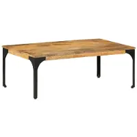 vidaXL Table basse 100x55x35 cm en bois massif de manguier