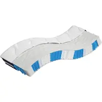 vidaXL Matelas à ressorts ensachés de fermeté moyenne 80x200 cm
