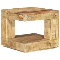 vidaXL Table basse 45x45x40 cm en bois massif de manguier