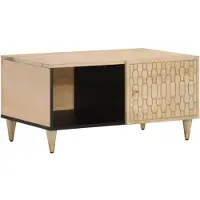 vidaXL Table basse 80x50x40 cm en bois massif de manguier