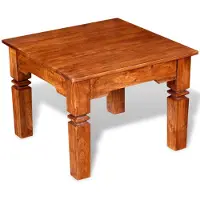 vidaXL Table basse en bois massif 60x60x45 cm