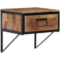 vidaXL Table de chevet 40x35x40 cm bois de manguier massif