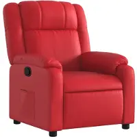 vidaXL Fauteuil relax rouge similicuir