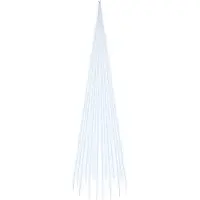 vidaXL Sapin de Noël à LED pour mât de drapeau Blanc froid 1134 LED 800 cm