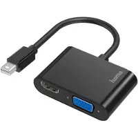 Hama Ada. vidéo, 2 en 1, f. Mini-DisplayPort-port VGA et HDMI, Ultra-HD 4K