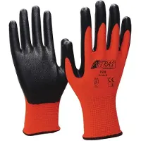 Nitras Gants Nitrile Foam taille 9 rouge/noir EN 388 EPI Catégorie II (9)