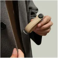 OrbitKey Hommes, Porte-clés, - Leather Key Organiser - Sand, Beige