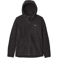 Patagonia - Polaire zippée légère et respirante - K's R1 Air Full-Zip Hoody Black - Taille Enfant 112-118 - Noir