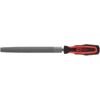 Ks Tools Lime demi-ronde douce emmanchée 200mm - - 157.0115