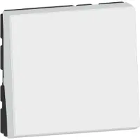 Legrand Mosaic Interrupteur va-et-vient 10AX, 2 modules, éclairé par LED, couleur : ultra-blanc 278011L