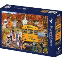 Bluebird Puzzle Jeu de pose The School Bus - 2000 pièces de puzzle amusant