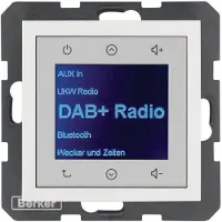 Berker Radio DAB+, Bt., S.1/Bx p w., gl. - Radio 30848989