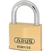 ABUS Cadenas à cylindre 85WY/50 vs. largeur du corps de serrure 50 mm Laiton à combinaisons multiples
